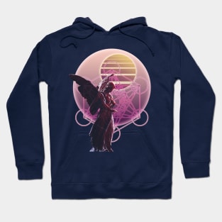 Vaporwave Angel Metatron's Cube Hoodie